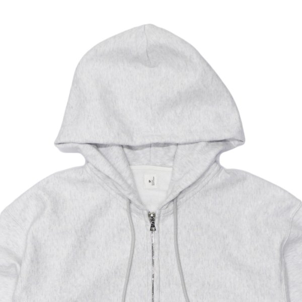 画像3: blurhms ROOTSTOCK（ブラームスルーツストック）Soft&Hard Sweat Hoodie Zip（ソフト&ハードスウェットフーディジップ）/ Heather White（ヘザーホワイト） (3)