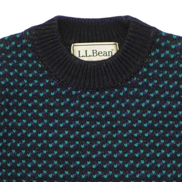 画像3: L.L.Bean（エルエルビーン）Men's Wayne Sweater Bard's-Eye（メンズ ウェインセーターバーズアイ）"Japan Edition" / Charcoal×Plum×Teal（チャコール×パルム×ティール） (3)