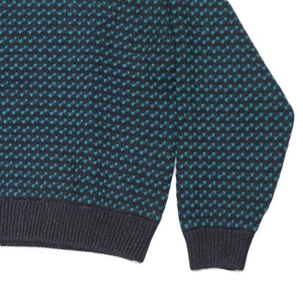 画像5: L.L.Bean（エルエルビーン）Ladies Wayne Sweater Bard's-Eye（レディース ウェインセーターバーズアイ）"Japan Edition" / Charcoal×Plum×Teal（チャコール×パルム×ティール） (5)