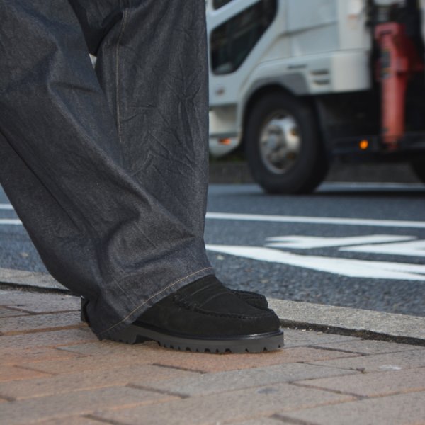 画像9: G.H.BASS（ジーエイチバス）LARSON（ラーソン・ラグソール）"Lug Sole" / Black Suede（ブラックスウェード） (9)