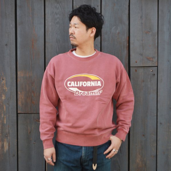 画像7: BARNS OUTFITTERS (バーンズアウトフィッターズ)Super Heavy Weight  Sweat Shirt(スーパーヘビーウェイトスウェットシャツ)"Calfornia Dreamin'" / Grey(グレー) (7)