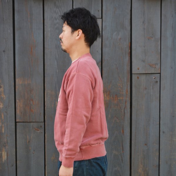 画像8: BARNS OUTFITTERS (バーンズアウトフィッターズ)Super Heavy Weight  Sweat Shirt(スーパーヘビーウェイトスウェットシャツ)"Calfornia Dreamin'" / Red Earth(レッドアース) (8)