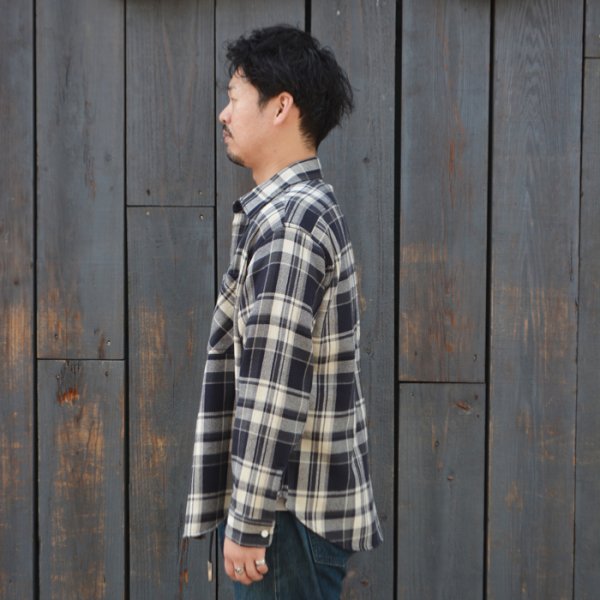 画像8: BARNS OUTFITTERS×BIG MAC（バーンズアウトフィッターズ×ビックマック）Flannel L/S Shirt（フランネルロングスリーブシャツ） / Red（レッド） (8)
