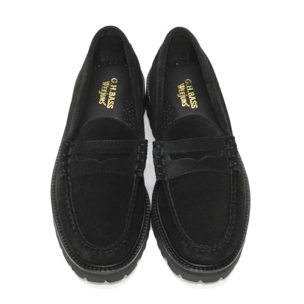 画像5: G.H.BASS（ジーエイチバス）LARSON（ラーソン・ラグソール）"Lug Sole" / Black Suede（ブラックスウェード） (5)