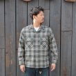 画像7: ＜30％OFF＞*A VONTADE（アボンタージ）Wool Plaid Open Color Shirt（ウールプレイドオープンカラーシャツ）/ Grey×Green（グレー×グリーン） (7)