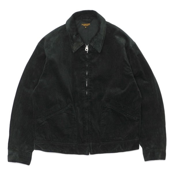 画像1: ＜30％OFF＞*A VONTADE（アボンタージ）Zip Work Jacket（ジップワークジャケット）"Corduroy" / Black（ブラック） (1)