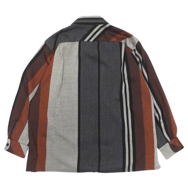 画像2: ＜30%OFF＞ENGINEERED GARMENTS（エンジニアードガーメンツ）Classic Shirt（クラシックシャツ）"Wide Stripe Worsted Wool" / Multi Color（マルチカラー） (2)
