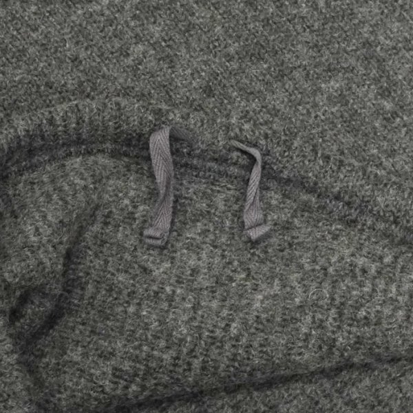 画像5: ENGINEERED GARMENTS（エンジニアードガーメンツ）Zip Moc Neck（ジップモックネック）"Wool Poly Nep Sweater Knit" / Charcoal（チャコール） (5)