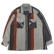画像1: ＜30%OFF＞ENGINEERED GARMENTS（エンジニアードガーメンツ）Classic Shirt（クラシックシャツ）"Wide Stripe Worsted Wool" / Multi Color（マルチカラー） (1)