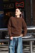 画像7: INVERALLAN（インバーアラン）Crew Neck Saddle Shoulder Sweater（クルーネックサドルショルダーセーター）"Supersoft Shetland" / FLAME（フレーム：オレンジ系） (7)