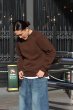 画像8: INVERALLAN（インバーアラン）Crew Neck Saddle Shoulder Sweater（クルーネックサドルショルダーセーター）"Supersoft Shetland" / Marron（マロン） (8)