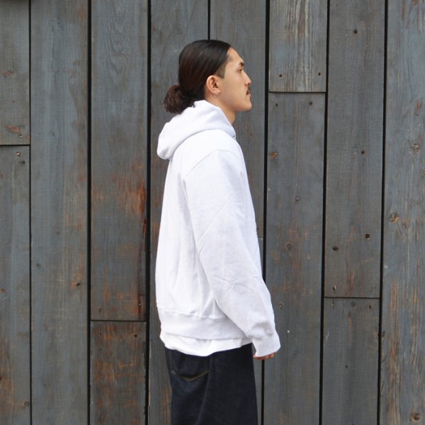 画像8: blurhms ROOTSTOCK（ブラームスルーツストック）Soft&Hard Sweat Hoodie Zip（ソフト&ハードスウェットフーディジップ）/ Heather White（ヘザーホワイト） (8)