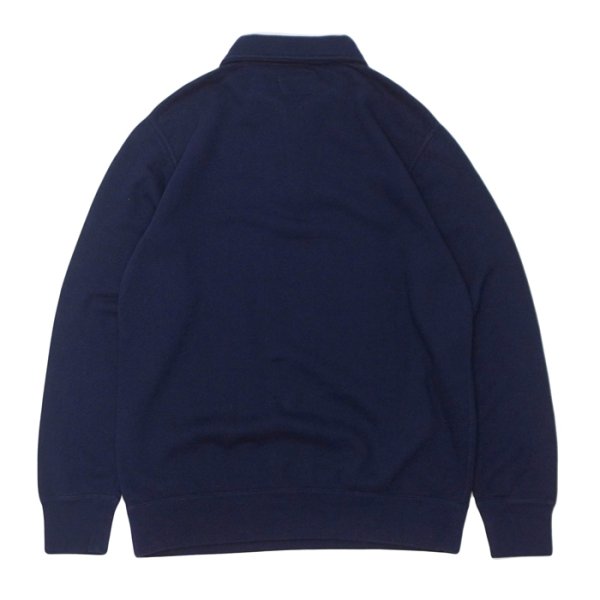 画像2: FELCO（フェルコ）L/S Half Zip Collar Sweat（ロングスリーブハーフジップカラースウェット）"10oz MD WEIGHT FRENCH TERRY” / Italian Navy （イタリアンネイビー） (2)