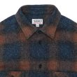 画像3: SERO(セロ)Ombre Check Double Pocket Shirt(オンブレチェック ダブルポケットシャツ)"Heavy Flannel" / Blue(ブルー) (3)
