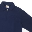画像4: FELCO（フェルコ）L/S Half Zip Collar Sweat（ロングスリーブハーフジップカラースウェット）"10oz MD WEIGHT FRENCH TERRY” / Italian Navy （イタリアンネイビー） (4)