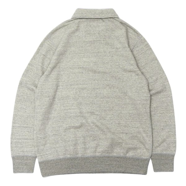 画像2: FELCO（フェルコ）L/S Half Zip Collar Sweat（ロングスリーブハーフジップカラースウェット）"10oz MD WEIGHT FRENCH TERRY” / Twisted Grey （ツイステッドグレー） (2)