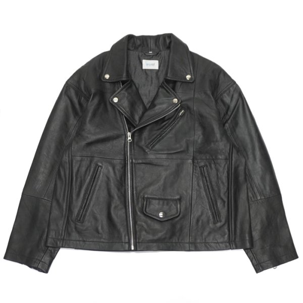 画像1: yoused （ユーズド）Remake Leather Urban Liders Jacket（リメイクレザーアーバンライダースジャケット）/ Black（ブラック） (1)