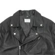 画像2: yoused （ユーズド）Remake Leather Urban Liders Jacket（リメイクレザーアーバンライダースジャケット）/ Black（ブラック） (2)