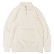 画像1: FELCO(フェルコ)L/S Half Zip Collar Sweat(ロングスリーブハーフジップカラースウェット)"10oz MD WEIGHT FRENCH TERRY” / Off White(オフホワイト) (1)
