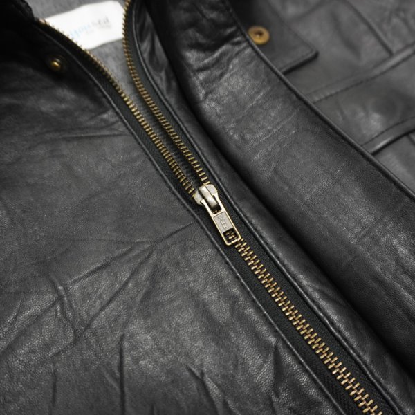 画像10: yoused （ユーズド）Remake Leather Fishing Jacket（リメイクレザーフィッシングジャケット）/ Black（ブラック） (10)
