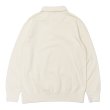 画像2: FELCO(フェルコ)L/S Half Zip Collar Sweat(ロングスリーブハーフジップカラースウェット)"10oz MD WEIGHT FRENCH TERRY” / Off White(オフホワイト) (2)