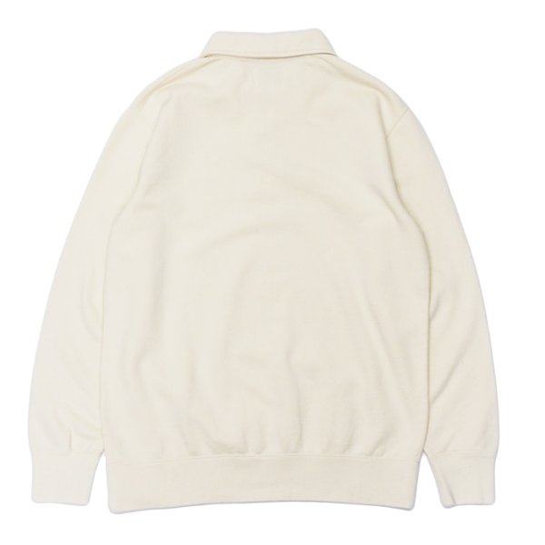 画像2: FELCO(フェルコ)L/S Half Zip Collar Sweat(ロングスリーブハーフジップカラースウェット)"10oz MD WEIGHT FRENCH TERRY” / Off White(オフホワイト) (2)