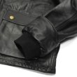 画像6: yoused （ユーズド）Remake Leather Fishing Jacket（リメイクレザーフィッシングジャケット）/ Black（ブラック） (6)