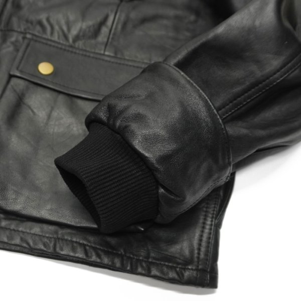 画像6: yoused （ユーズド）Remake Leather Fishing Jacket（リメイクレザーフィッシングジャケット）/ Black（ブラック） (6)
