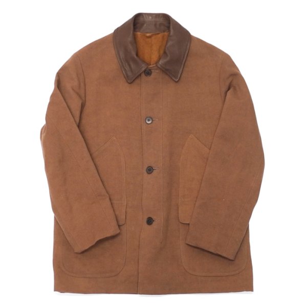 画像1: KAPTAIN SUNSHINE（キャプテンサンシャイン）Cotton Hemp Work Coat（コットンヘンプワークコート）"Cotton Hemp Heavy OX" / Kakishibu（カキシブ） (1)