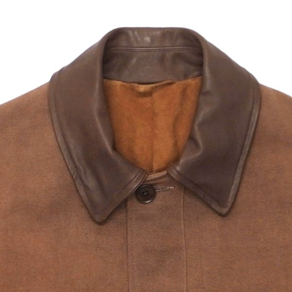 画像4: KAPTAIN SUNSHINE（キャプテンサンシャイン）Cotton Hemp Work Coat（コットンヘンプワークコート）"Cotton Hemp Heavy OX" / Kakishibu（カキシブ） (4)