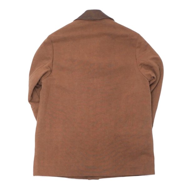画像2: KAPTAIN SUNSHINE（キャプテンサンシャイン）Cotton Hemp Work Coat（コットンヘンプワークコート）"Cotton Hemp Heavy OX" / Kakishibu（カキシブ） (2)