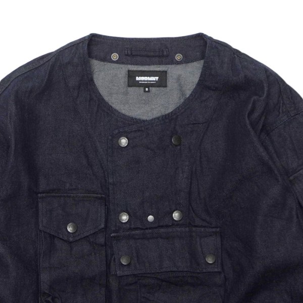 画像4: MODMNT（モドメント）COLLARLESS JKT（カラーレスジャケット）/ Navy（ネイビー） (4)