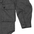 画像5: MODMNT（モドメント）T/TWEED UTILITY CPO SHIRT（ツウィードユーティリティCPOシャツ）/ Grey（グレー） (5)