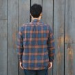 画像9: SERO(セロ)Ombre Check Double Pocket Shirt(オンブレチェック ダブルポケットシャツ)"Heavy Flannel" / Blue(ブルー) (9)