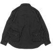 画像2: MODMNT（モドメント）T/TWEED UTILITY CPO SHIRT（ツウィードユーティリティCPOシャツ）/ Black（ブラック） (2)