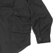 画像5: MODMNT（モドメント）T/TWEED UTILITY CPO SHIRT（ツウィードユーティリティCPOシャツ）/ Black（ブラック） (5)