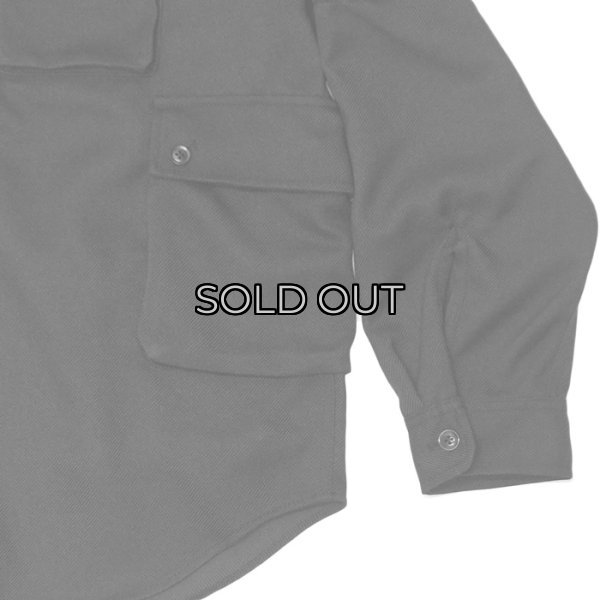 画像5: MODMNT（モドメント）T/TWEED UTILITY CPO SHIRT（ツウィードユーティリティCPOシャツ）/ Black（ブラック） (5)