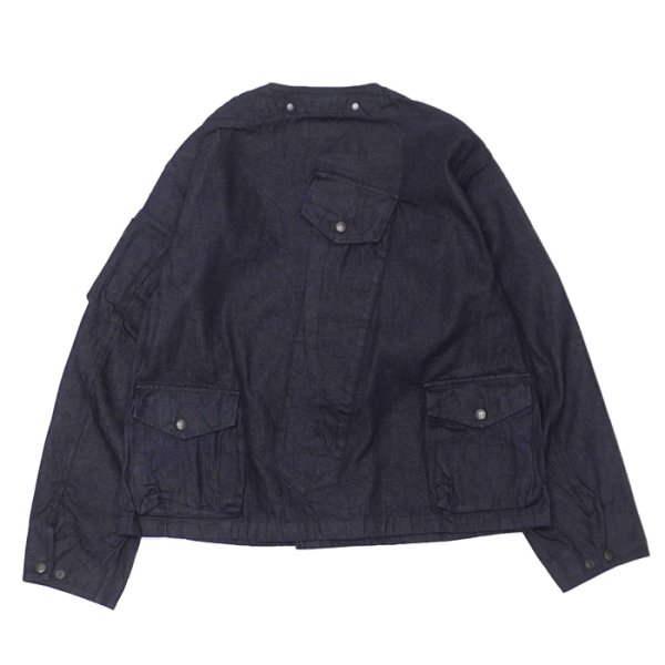 画像2: MODMNT（モドメント）COLLARLESS JKT（カラーレスジャケット）/ Navy（ネイビー） (2)