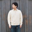 画像7: FELCO(フェルコ)L/S Half Zip Collar Sweat(ロングスリーブハーフジップカラースウェット)"10oz MD WEIGHT FRENCH TERRY” / Off White(オフホワイト) (7)