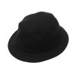 画像4: O/EIGHTH（オーエイス）Type OH HAT（タイプ・OH ）”Wool Rayon Diagonal" / Black+White（ブラック＋ホワイト）・Black（ブラック） (4)