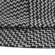 画像6: O/EIGHTH（オーエイス）Type Y HAT （タイプ・Y）"Wool Rayon Diagonal" / Black+White（ブラック＋ホワイト）・Black（ブラック） (6)