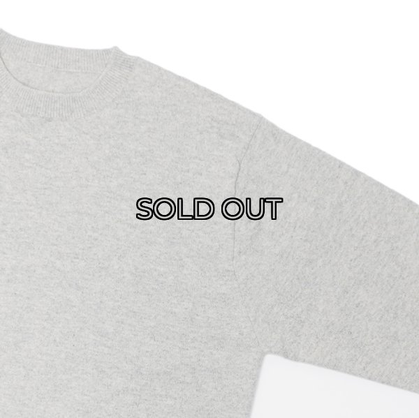 画像4: Yonetomi NEW BASIC（ヨネトミニューベーシック）RIGID CASHMERE SWEATER CREW NECK PULLOVER（リジットカシミアセータークルーネックプルオーバー）/ Top Grey（トップグレー） (4)