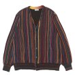 画像1: COOHEM(コーヘン)MULTI KUSARI STRIPE KINT CARDIGAN(マルチクサリ ストライプニットカーディガン)/ Brown(ブラウン) (1)