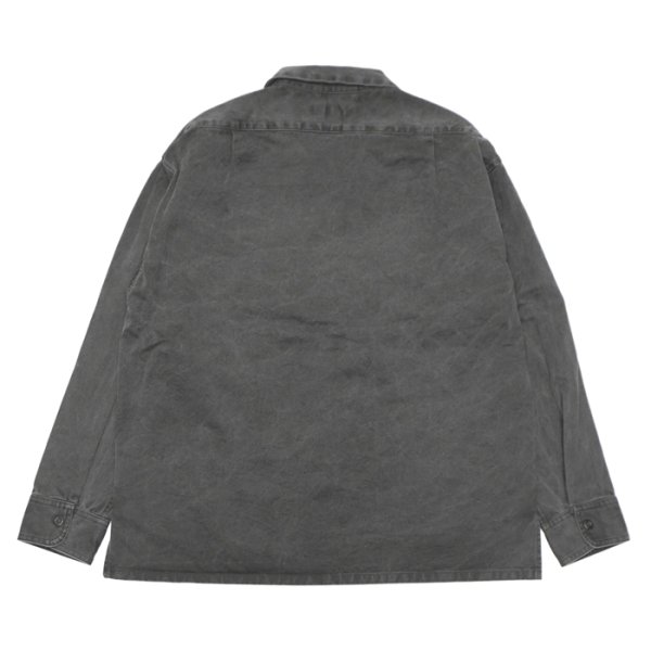 画像2: Nigel Cabourn（ナイジェル・ケーボン）PARATROOPER SHIRT（パラトルーパーシャツ）"PIGMENT" / Charcoal（チャコール） (2)