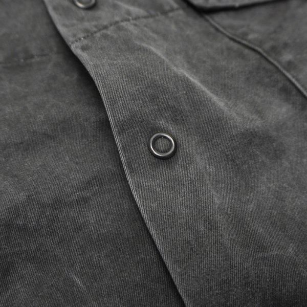 画像7: Nigel Cabourn（ナイジェル・ケーボン）PARATROOPER SHIRT（パラトルーパーシャツ）"PIGMENT" / Charcoal（チャコール） (7)