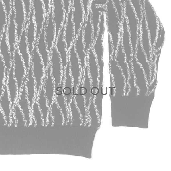 画像4: COOHEM（コーヘン）RANDOM INLAY STRIPE KNIT PULLOVER（ランダムインレイストライプニットプルオーバー）/ Black（ブラック） (4)