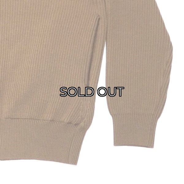 画像7: Yonetomi NEW BASIC（ヨネトミニューベーシック）EX Fine Wool Rib Knit Blouson（エクストラファインウールニットブルゾン）/ Brown（ブラウン） (7)