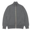 画像1: Yonetomi NEW BASIC（ヨネトミニューベーシック）EX Fine Wool Rib Knit Blouson（エクストラファインウールニットブルゾン）/ Grey（グレー） (1)