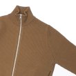 画像6: Yonetomi NEW BASIC（ヨネトミニューベーシック）EX Fine Wool Rib Knit Blouson（エクストラファインウールニットブルゾン）/ Brown（ブラウン） (6)