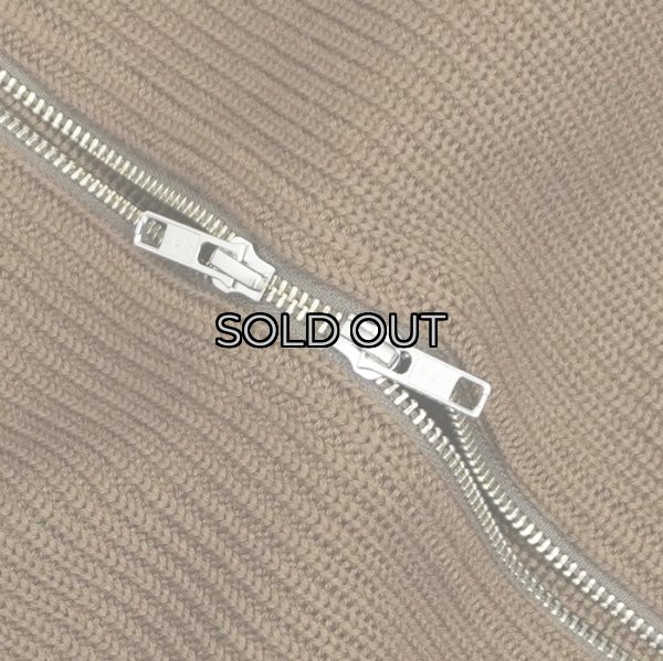 画像9: Yonetomi NEW BASIC（ヨネトミニューベーシック）EX Fine Wool Rib Knit Blouson（エクストラファインウールニットブルゾン）/ Brown（ブラウン） (9)